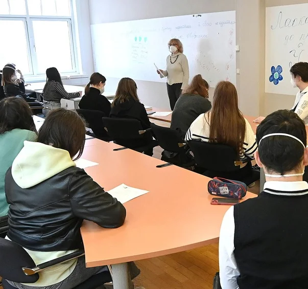 Classroom with pupils